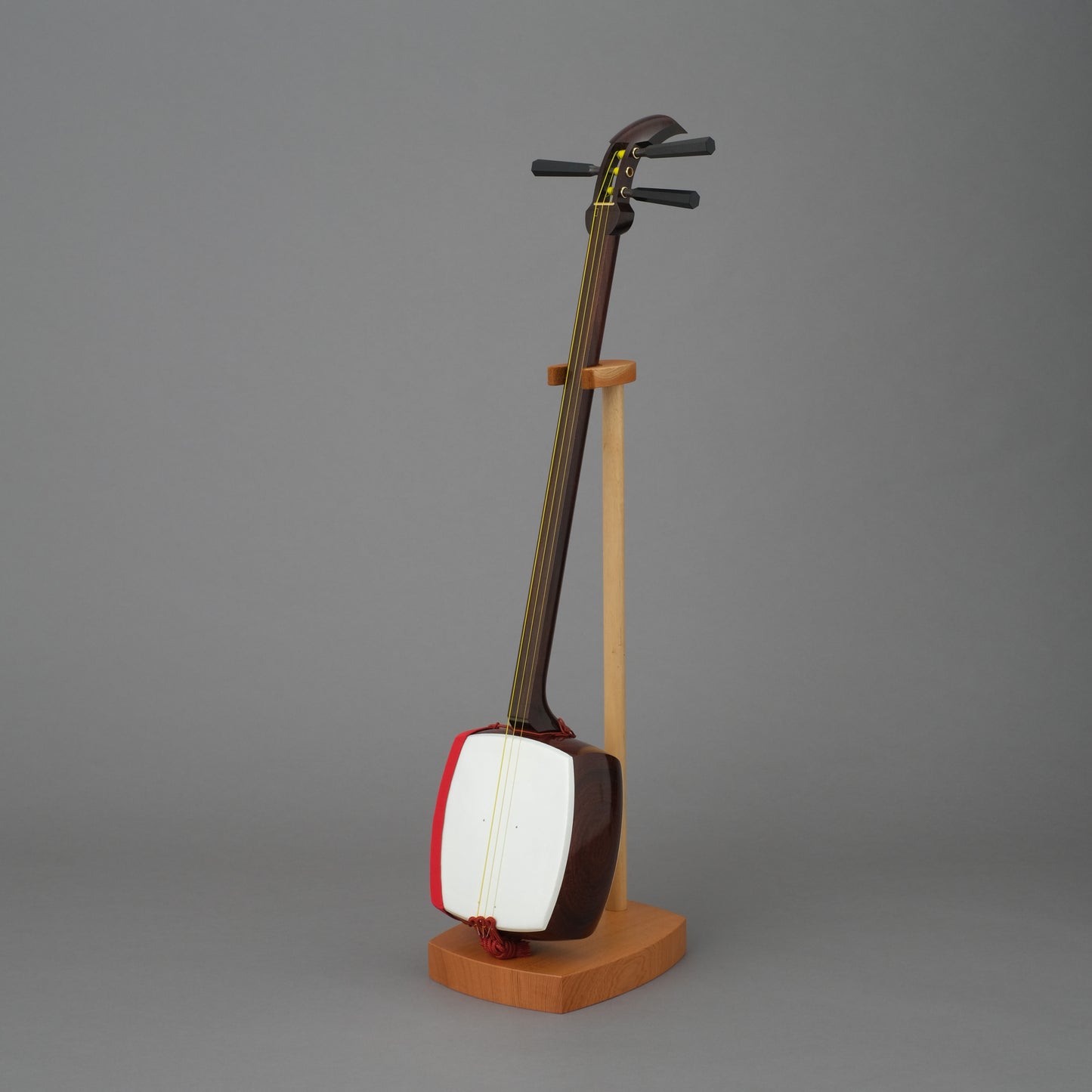 1寸5分短紅木三味線セット【綾杉胴】