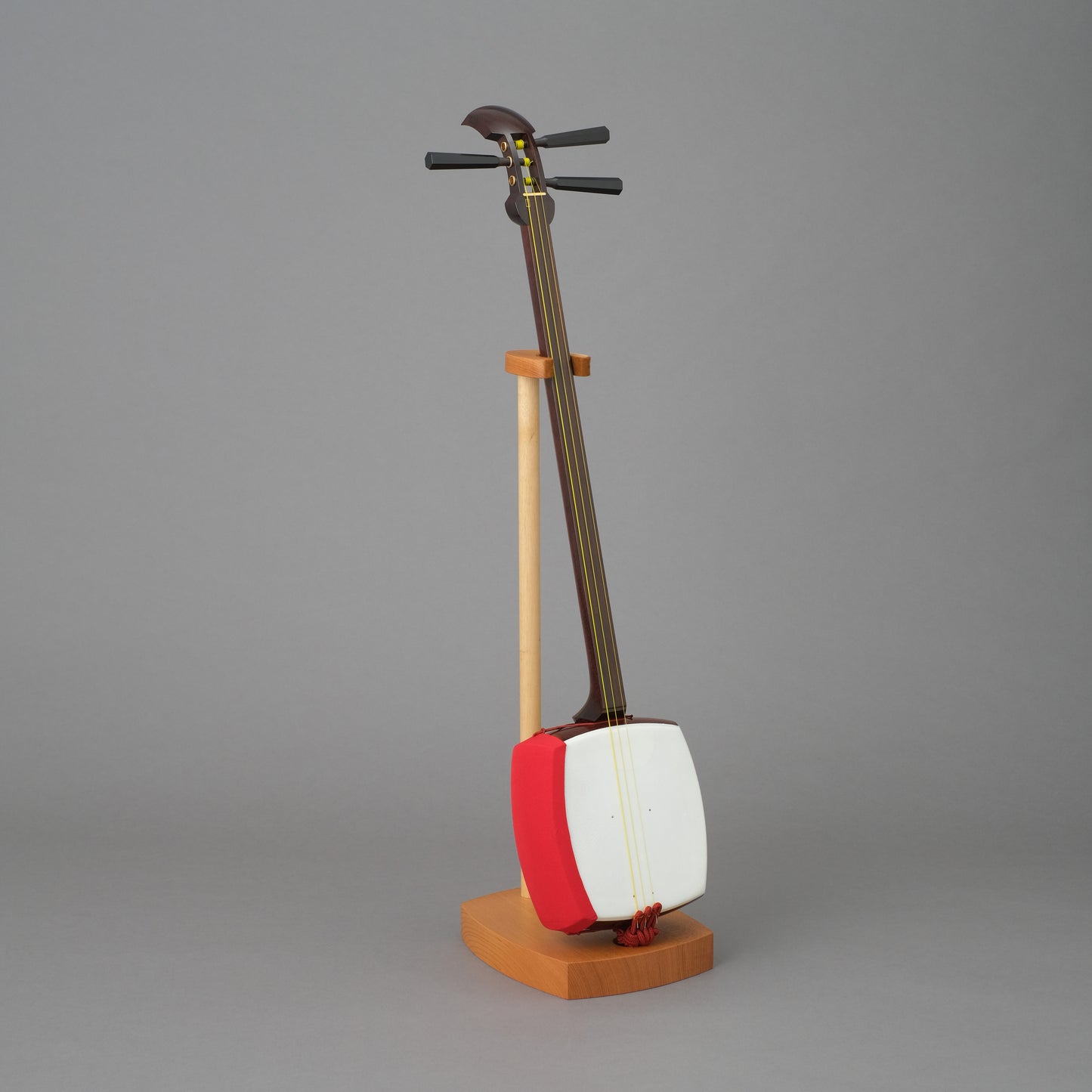 1寸5分短紅木三味線セット【綾杉胴】