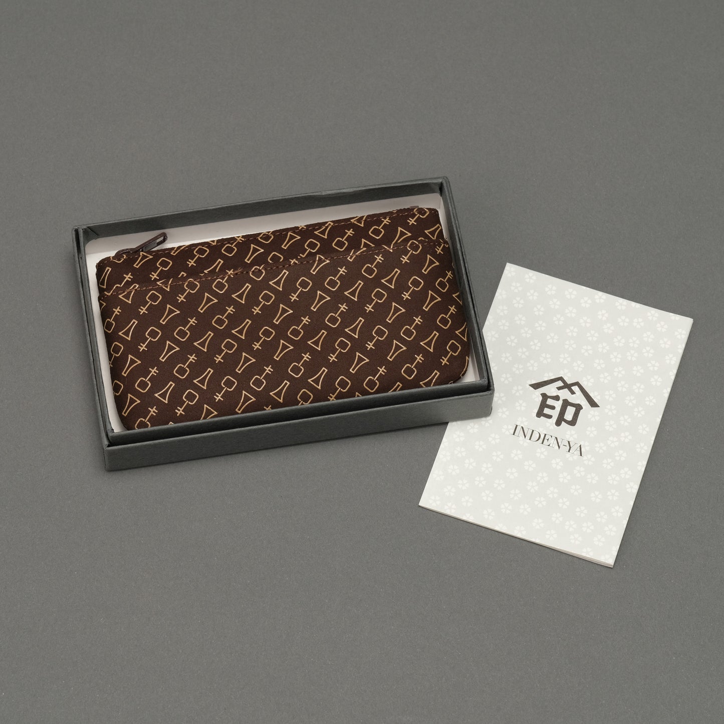 三味線柄甲州印伝コインケース