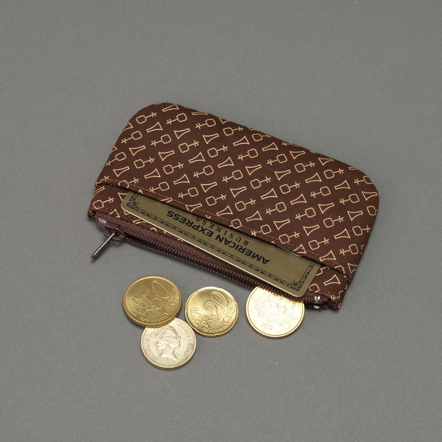 三味線柄甲州印伝コインケース