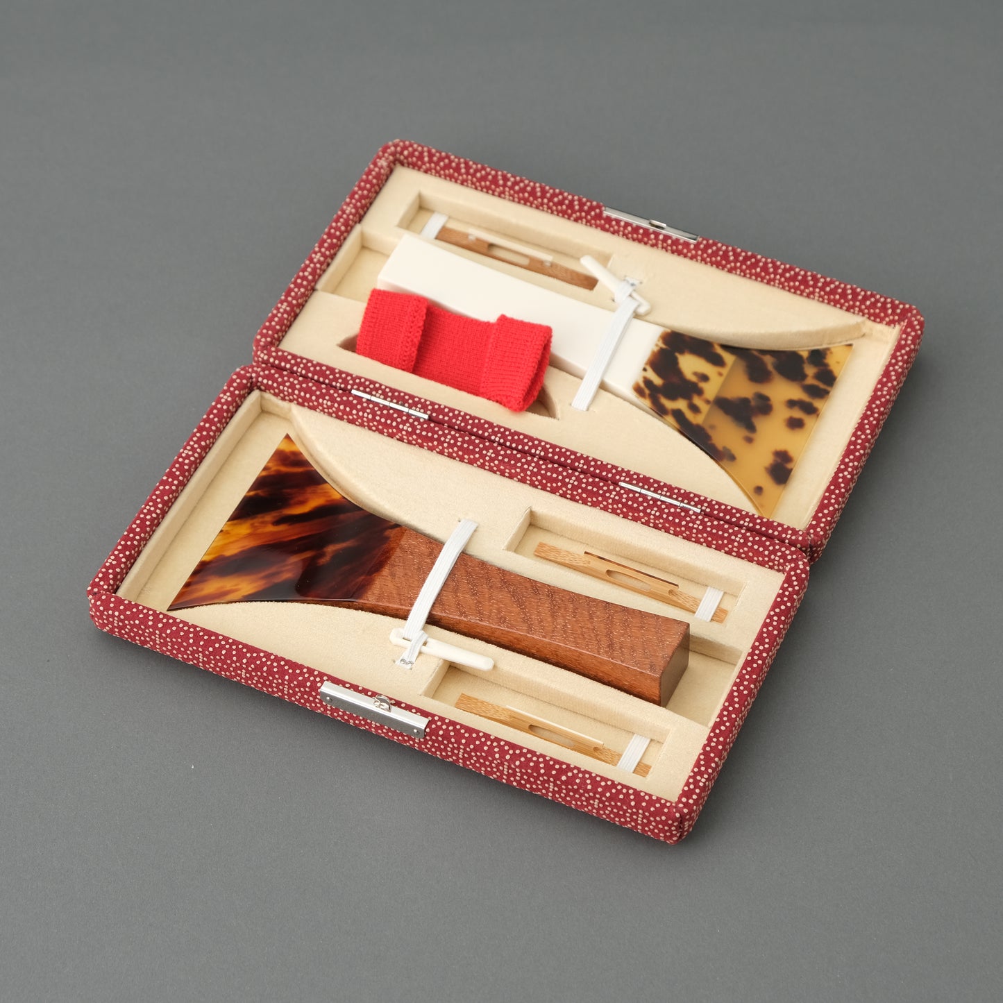 津軽用2丁撥入れ 印伝調