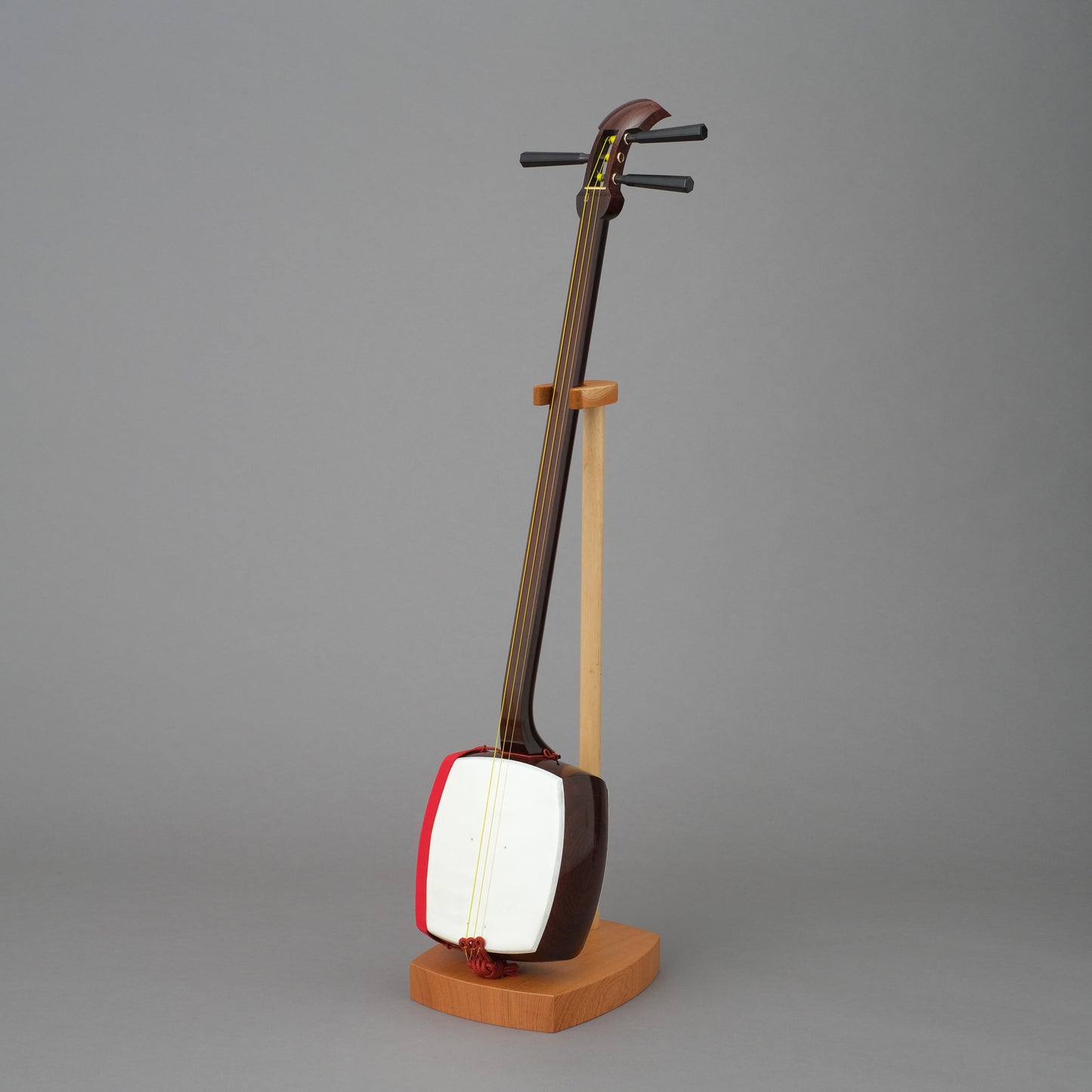 小唄紅木三味線セット【綾杉胴】